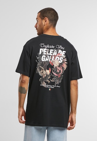 Mister Tee Футболка 'Pelea De Gallos' в Черный: спереди