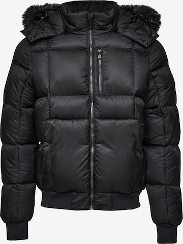 Alessandro Zavetti SAVINIO PUFFER BOMBER JACKET ' ' in Schwarz: Vorderseite