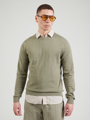 SELECTED Pullover 'SLHBERG' in Grün: Vorderseite