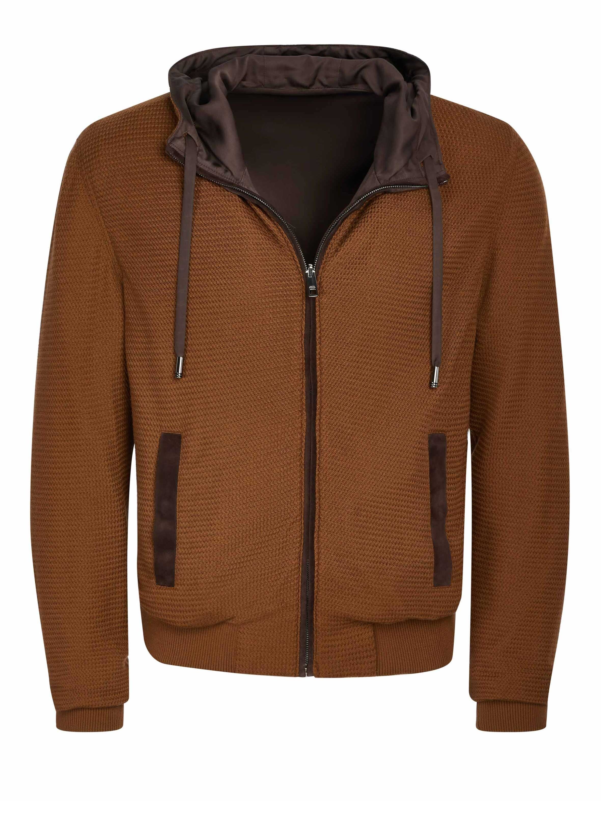 DOLCE & GABBANA Between-season jacket 'Dolce & Gabbana Wendejacke Dunkelbraun' in Brown