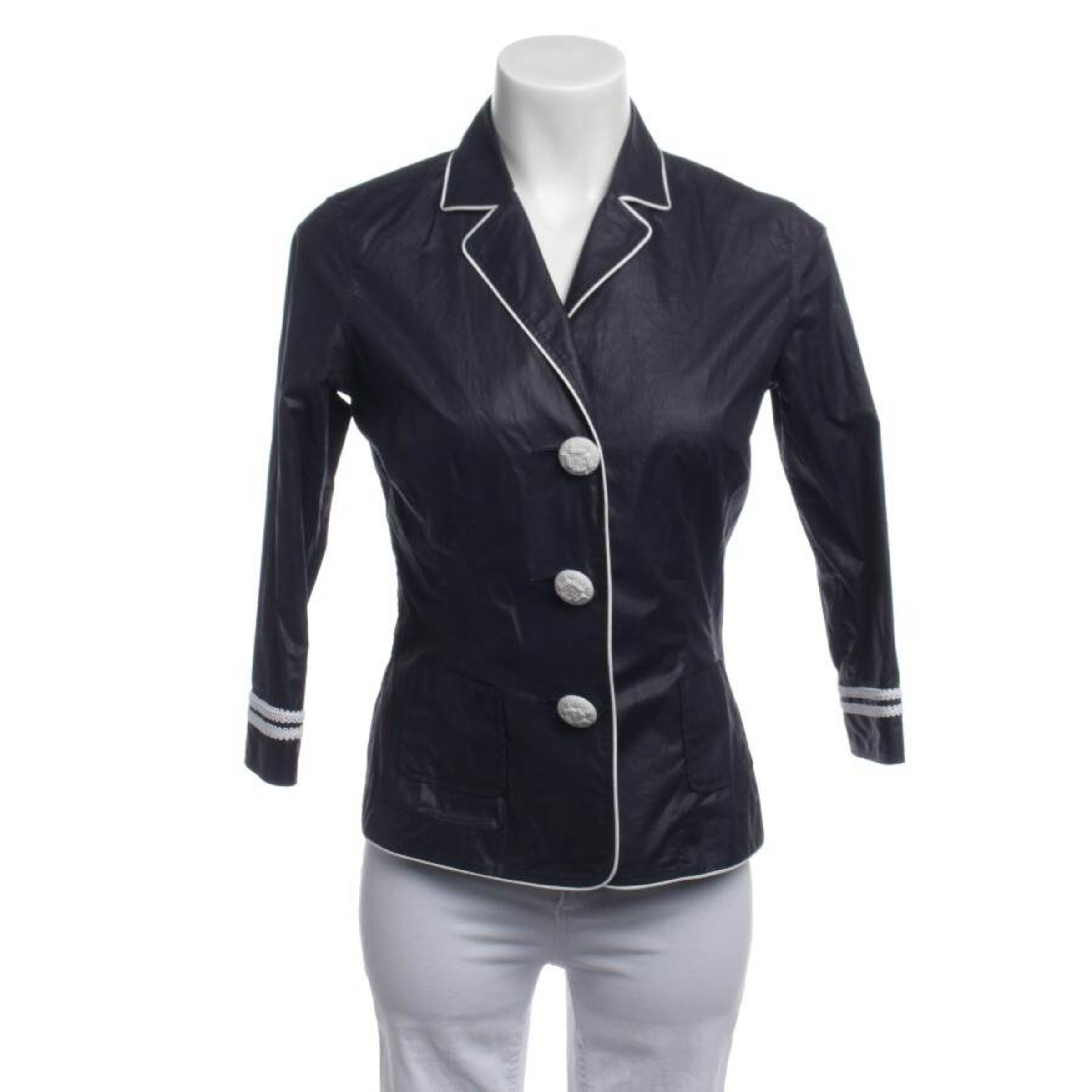 Van Laack Jacket & Coat in S in Blue: front