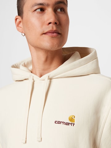 Carhartt WIP Sweatshirt 'American Script' i beige