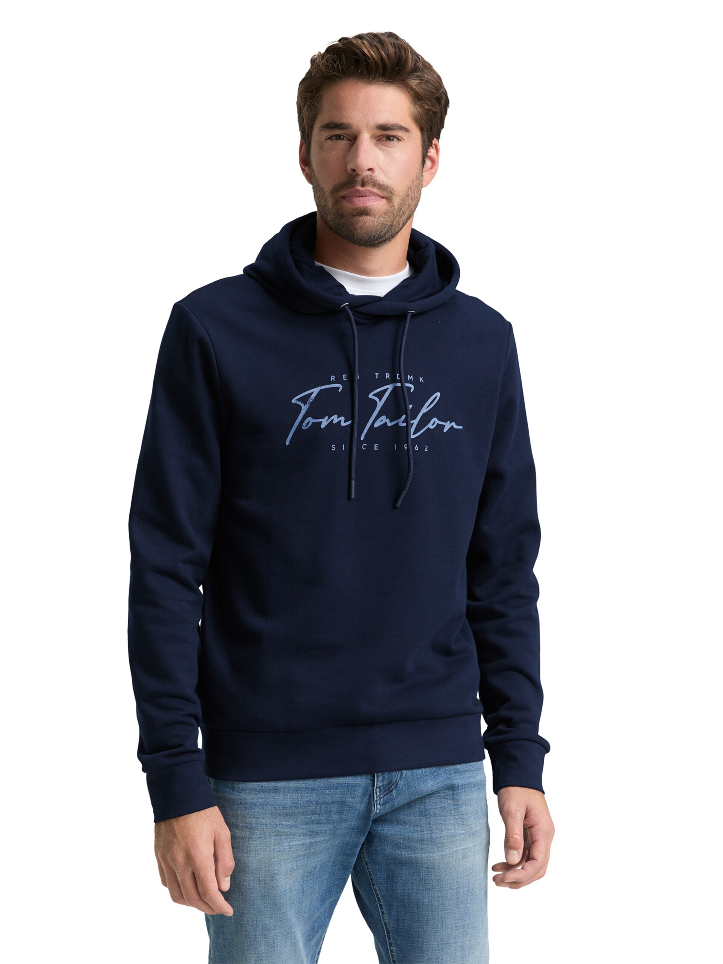 TOM TAILOR Sweatshirt in Blauw: voorkant