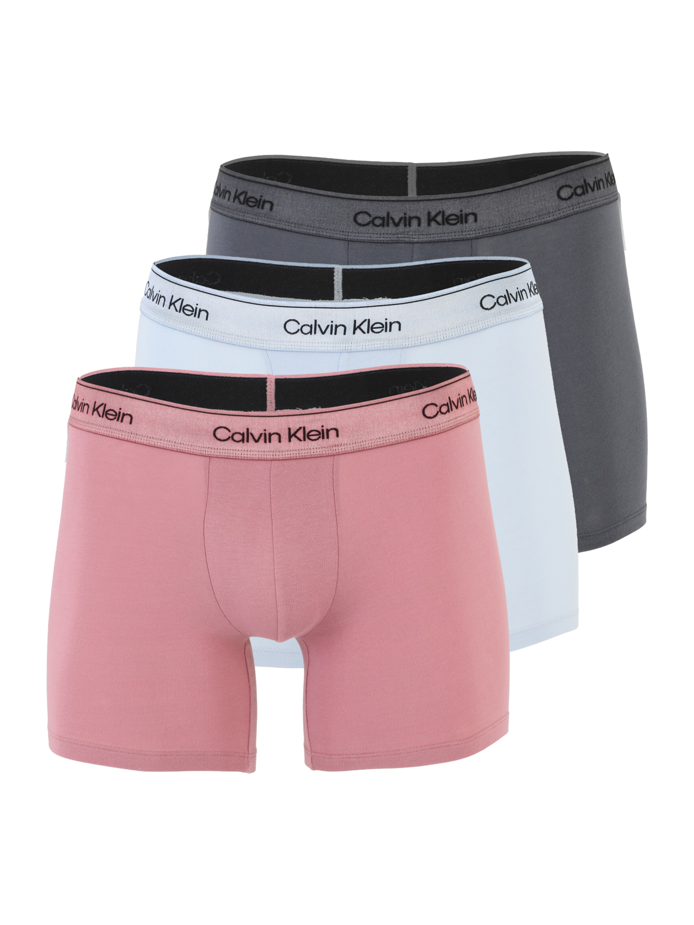 Calvin Klein Underwear Boxerky - pastelová modrá / grafitová / starorůžová, Produkt