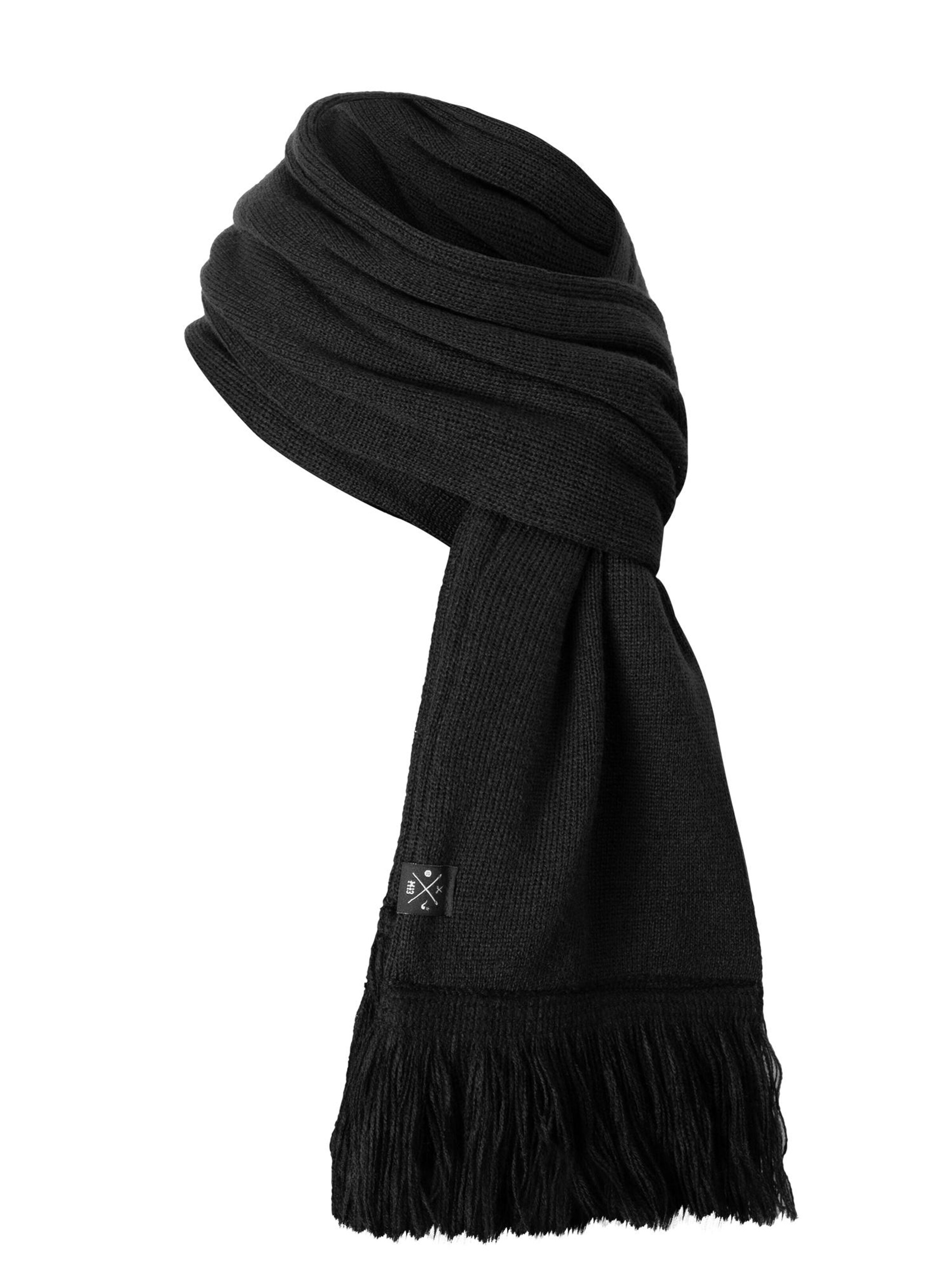 Manufaktur13 Scarf 'Fringe' in Black