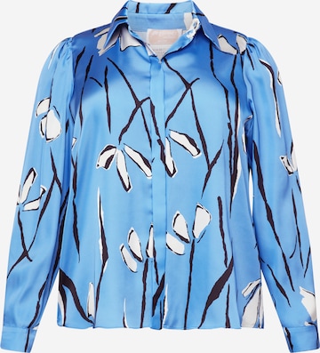 Persona by Marina Rinaldi Blouse 'QUARTO' in Blauw: voorkant