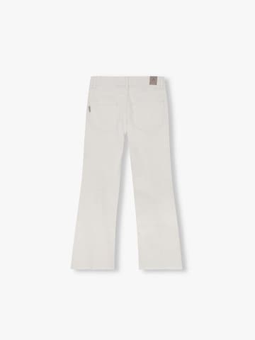 Scalpers Flared Trousers in White