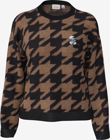 VILA Sweater 'Maya' in Brown: front