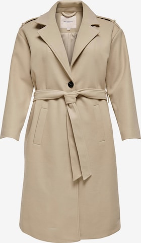 ONLY Carmakoma Between-seasons coat 'Emma' in Beige: front