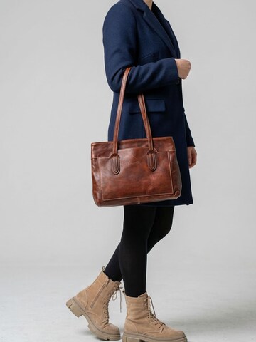 bupell Schultertasche 'Vittoria'‌ in Braun: Vorderseite