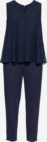 SHEEGO Jumpsuit in Blauw: voorkant