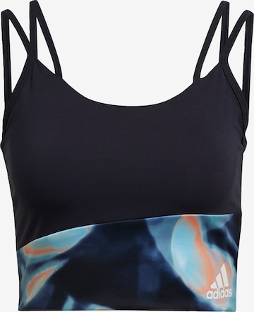 ADIDAS PERFORMANCE Sports Bra in Blue: front