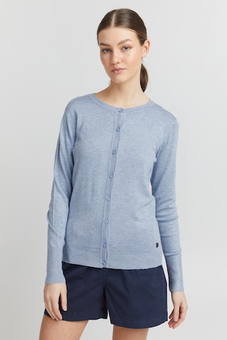 Oxmo Gebreid vest 'Hlin' in Blauw: voorkant