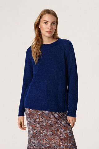 SOAKED IN LUXURY Sweater 'Tuesday' in Blue: front