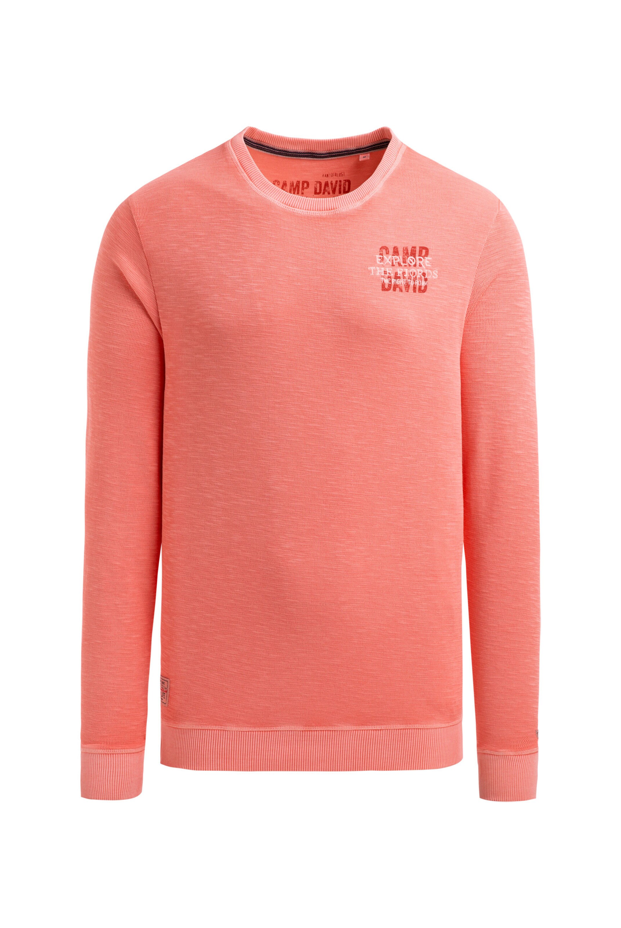 CAMP DAVID Sweatshirt in Orange: front