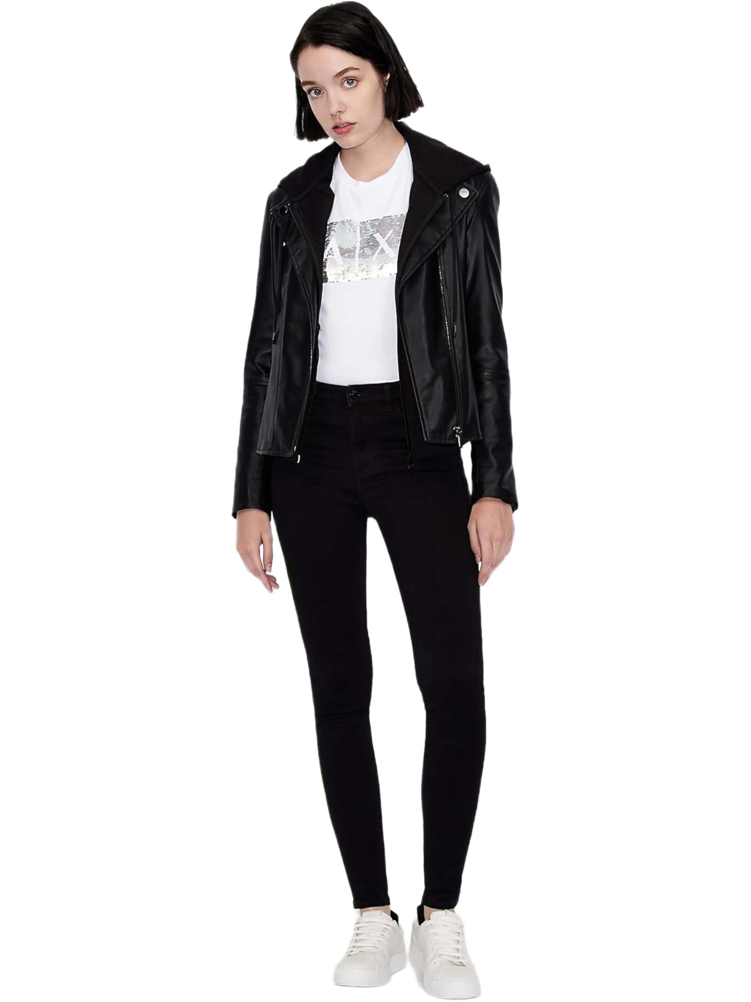 Maglietta 'T-shirt AX ARMANI EXCHANGE da Donna - bianco 8NYTDLYJ73Z6110' di ARMANI EXCHANGE in bianco