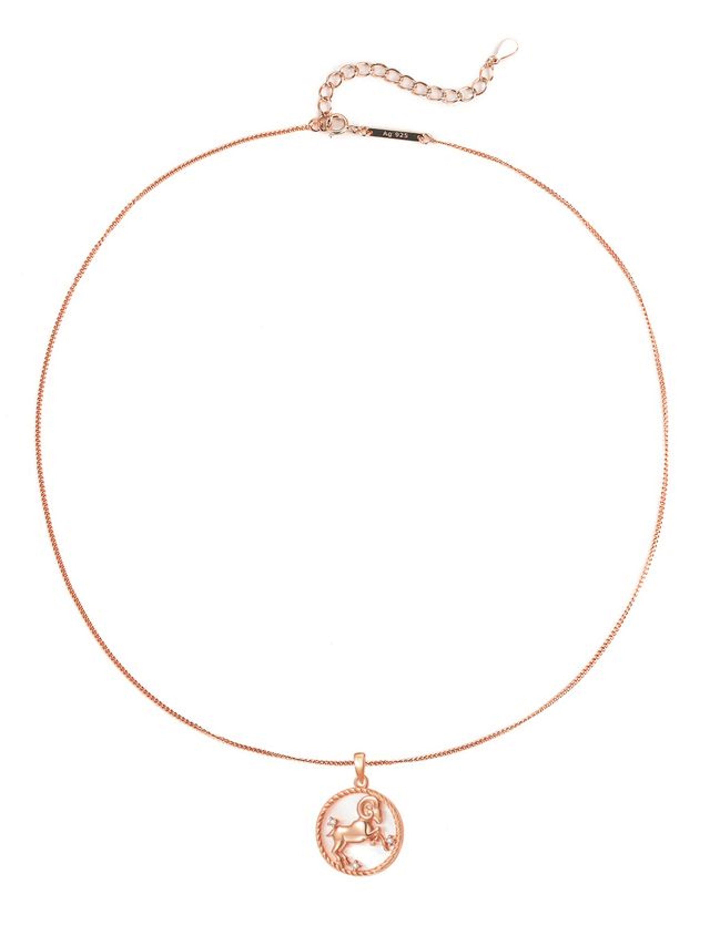 Hey Happiness - Cadena 'Aries' en oro: frente