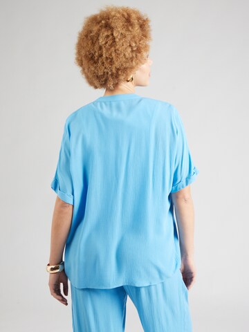 ONLY Carmakoma Blouse 'CARROWA' in Blauw
