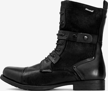 Kazar - Botas com atacadores em preto: frente