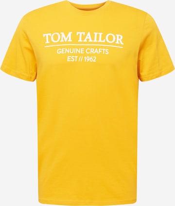 TOM TAILOR Shirt in Geel: voorkant