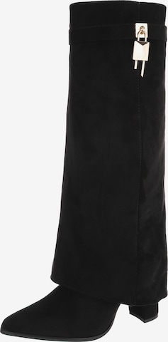 Ital-Design Stiefel in Schwarz: Vorderseite