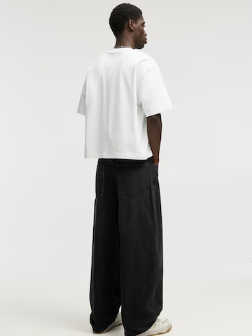 Pull&Bear Wide leg Jeans in Black