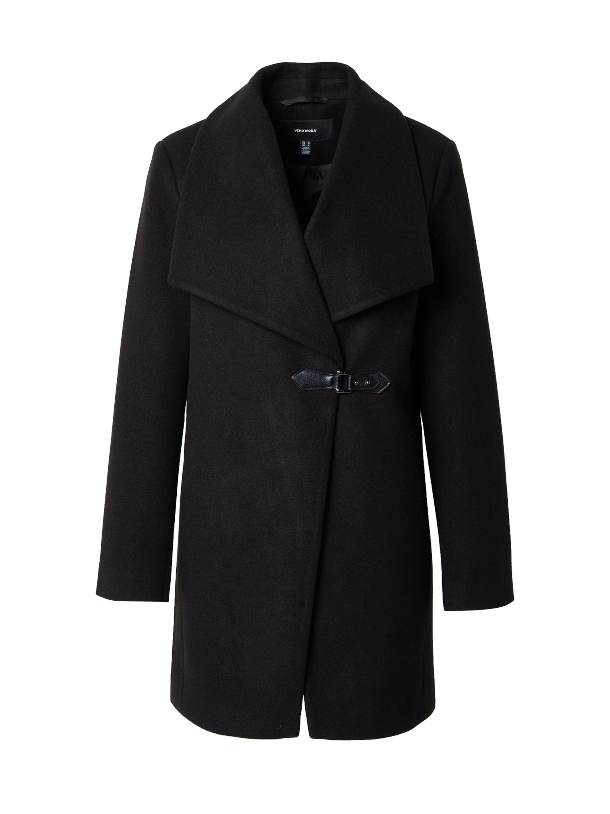 Palton de primăvară-toamnă 'VMPOP NATTIE' de la VERO MODA pe negru: față