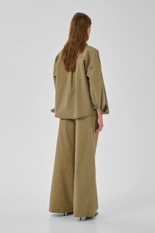 Wide Leg Jean 'MWLisva' My Essential Wardrobe en vert