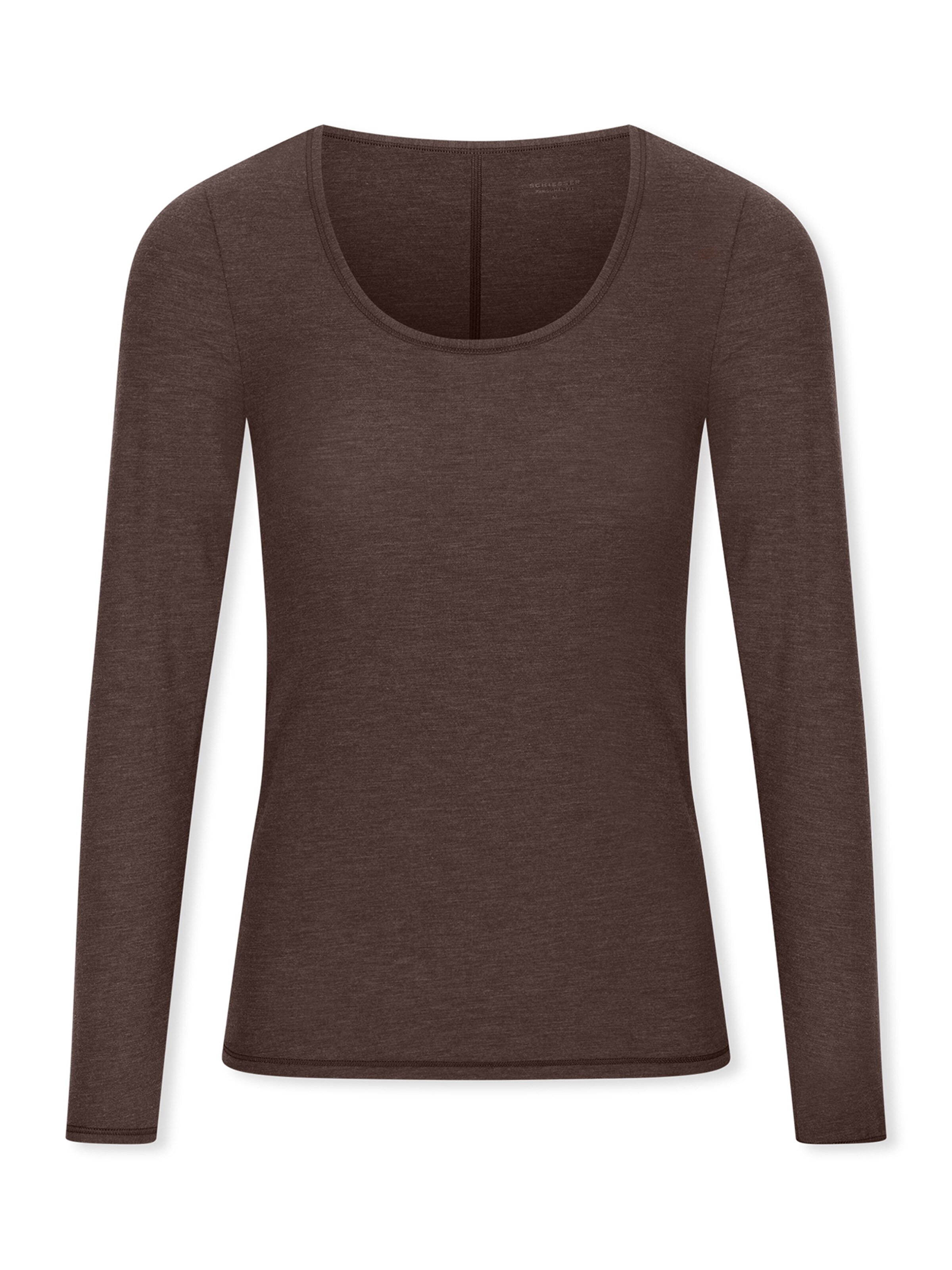 Maillot de corps ' Personal Fit ' SCHIESSER en marron : devant