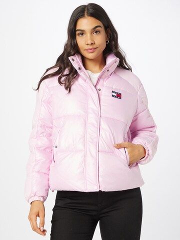 Tommy Jeans - Casaco de inverno em rosa: frente