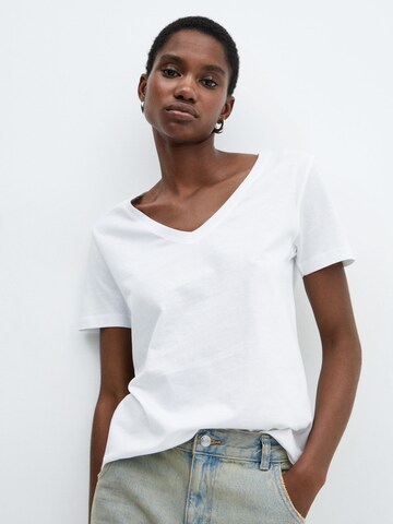 T-shirt 'CHALAPI' MANGO en blanc : devant