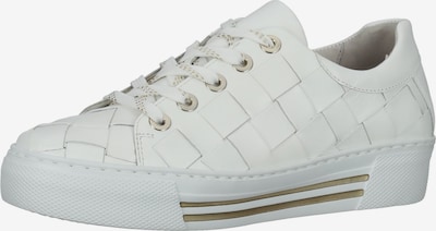 GABOR Baskets basses en or / blanc, Vue avec produit