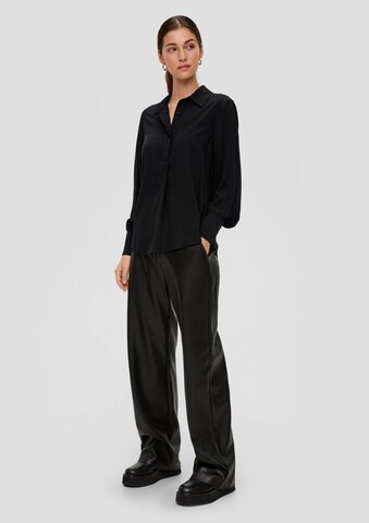 QS Bluse in Schwarz