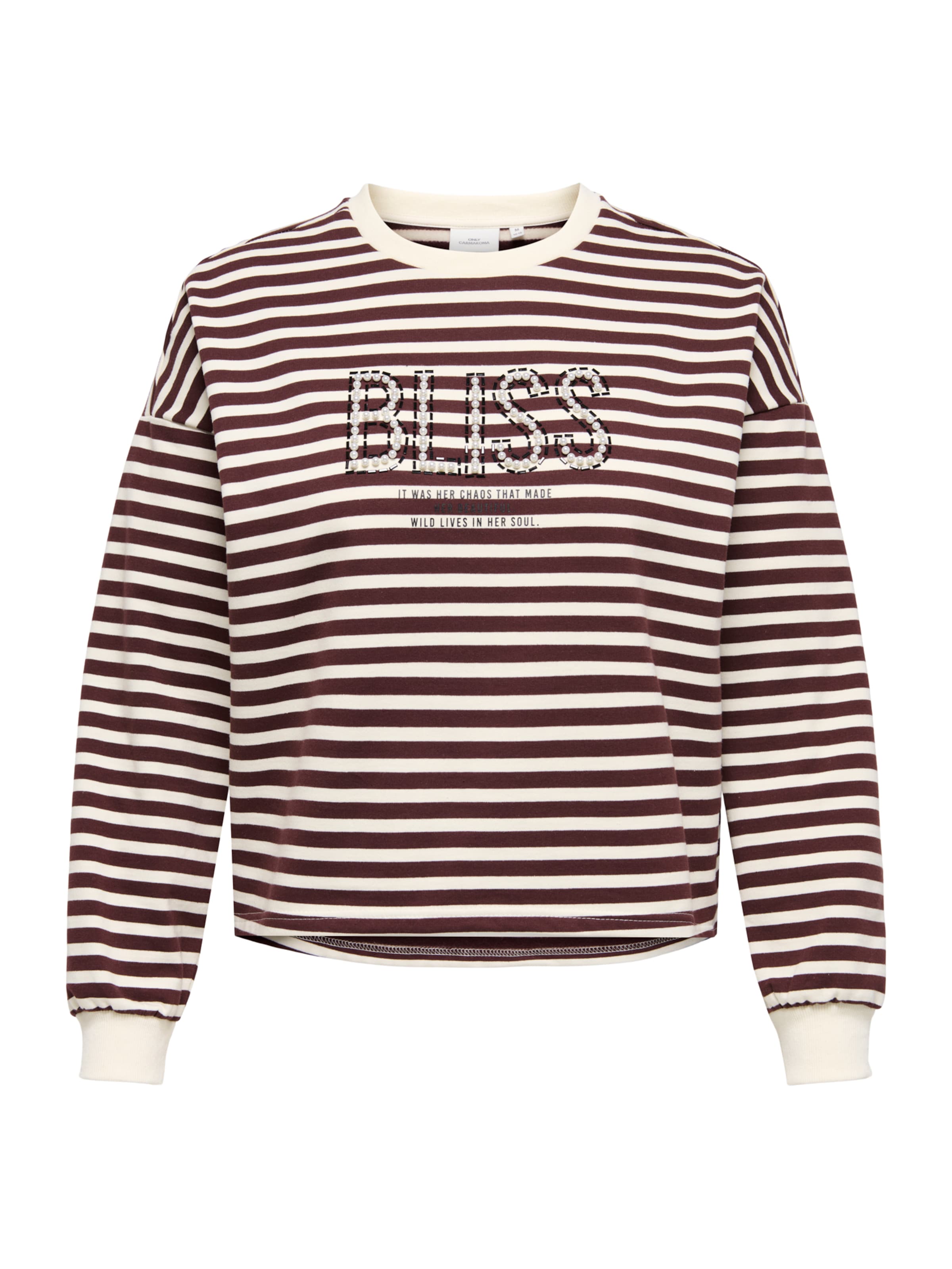 ONLY CarmakomaSweater majica 'CARLiza' - smeđa boja: prednji dio