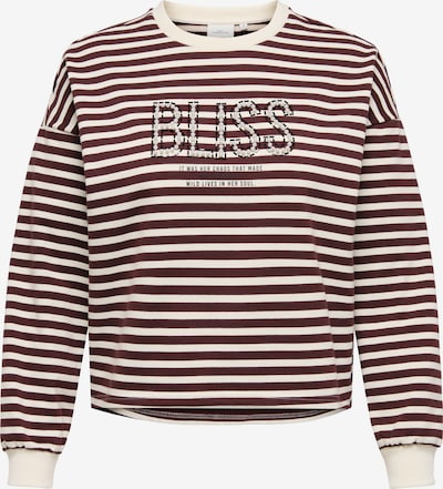 XXXL-4XL dydžio Megztinis be užsegimo 'CARLiza' iš ONLY Carmakoma, spalva – kremo / šokolado spalva / juoda / perlų balta, Prekių apžvalga