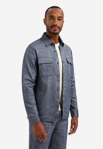 No Excess Regular fit Button Up Shirt in Blue: front