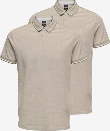 Only & Sons Shirt 'Onsefletcher' in Beige: Vorderseite