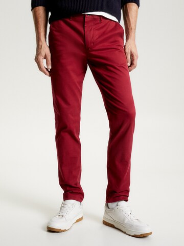 TOMMY HILFIGER Regular Chinohose in Rot: Vorderseite