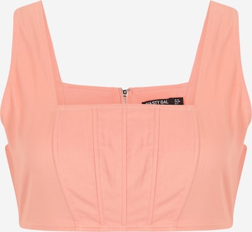 Nasty Gal Petite Blouse in Pink: front