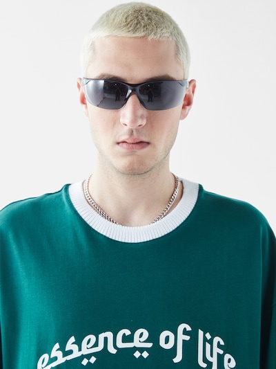 VAMOS CLO Shirt 'Forget-me-not' in Green / White, Item view