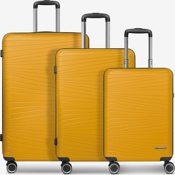 Franky Kofferset 'Dallas 3.0' in Gelb: Vorderseite