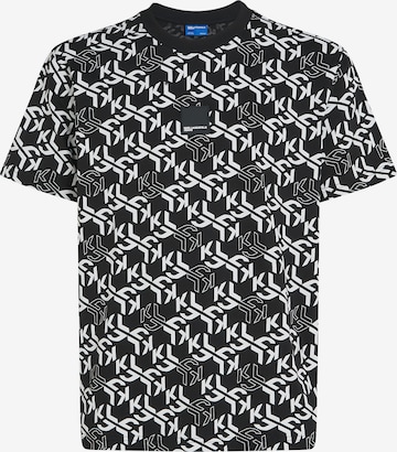 KARL LAGERFELD JEANS Paita 'MONOGRAM' värissä musta: etupuoli