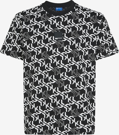KARL LAGERFELD JEANS Paita 'MONOGRAM' värissä musta / offwhite, Tuotenäkymä