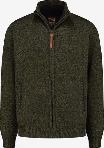 MGO Knit Cardigan 'Pine' in Green: front