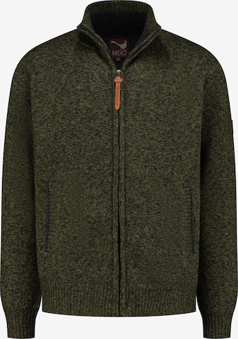 MGO Knit Cardigan 'Pine' in Green: front