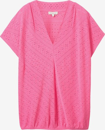 Camicia da donna di TOM TAILOR in rosa: frontale