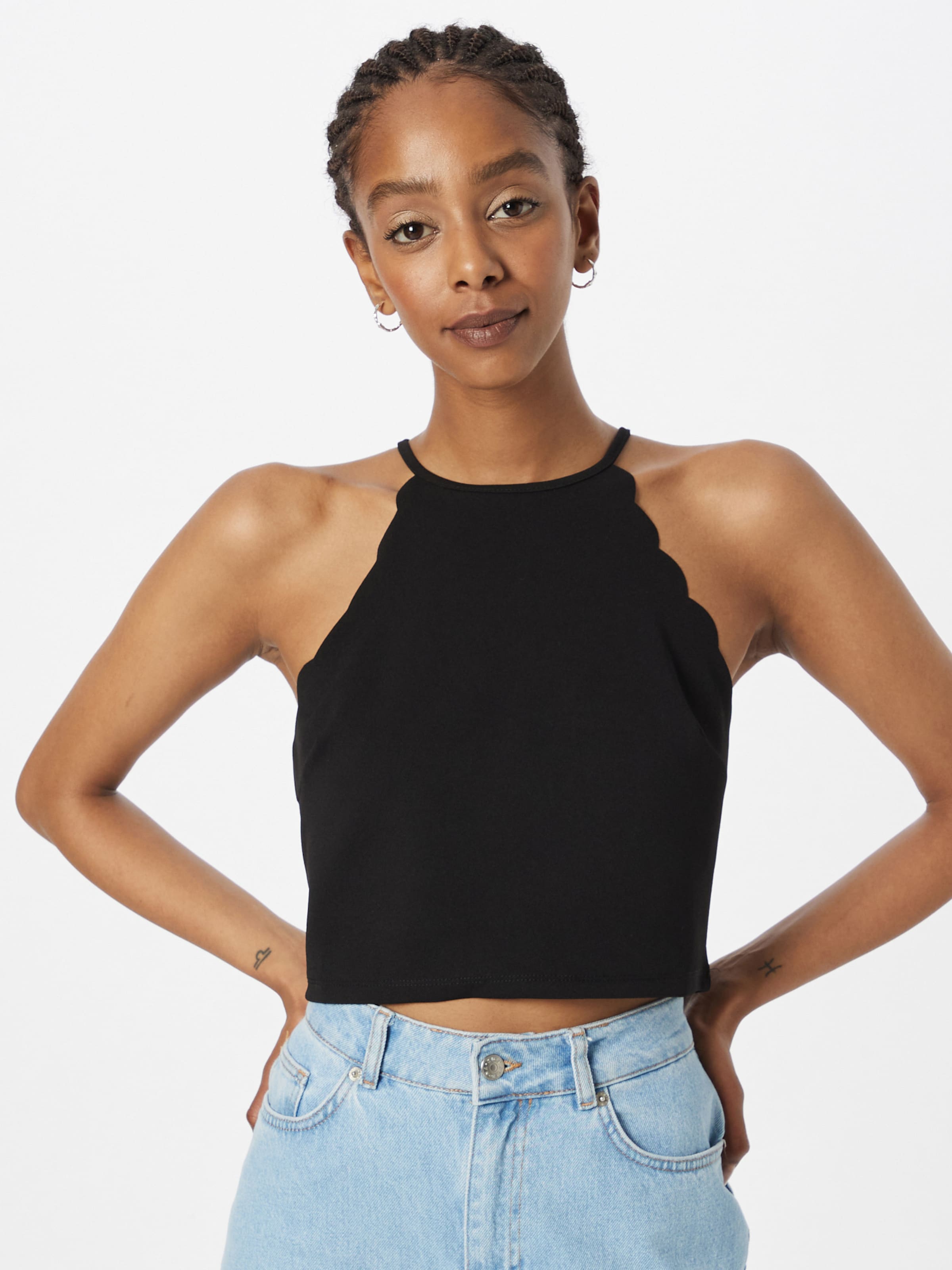 VERO MODA Top 'OLIVA' in Black | ABOUT YOU
