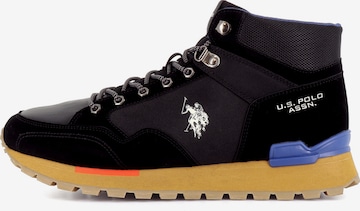 US POLO ASSN. - Botas com atacadores 'Aron' em preto: frente