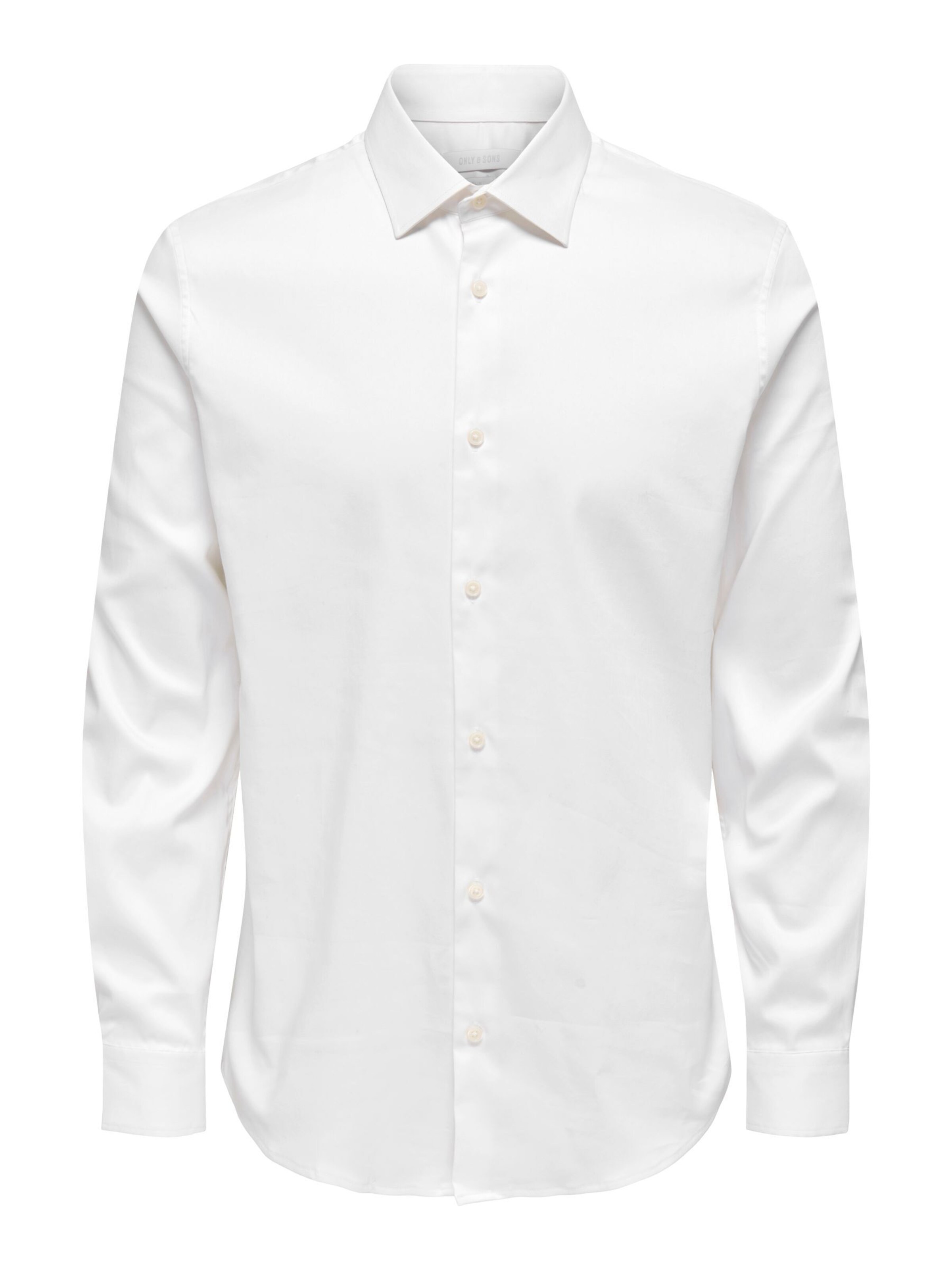 Slim fit Cămașă 'ONSJim' de la Only & Sons pe alb