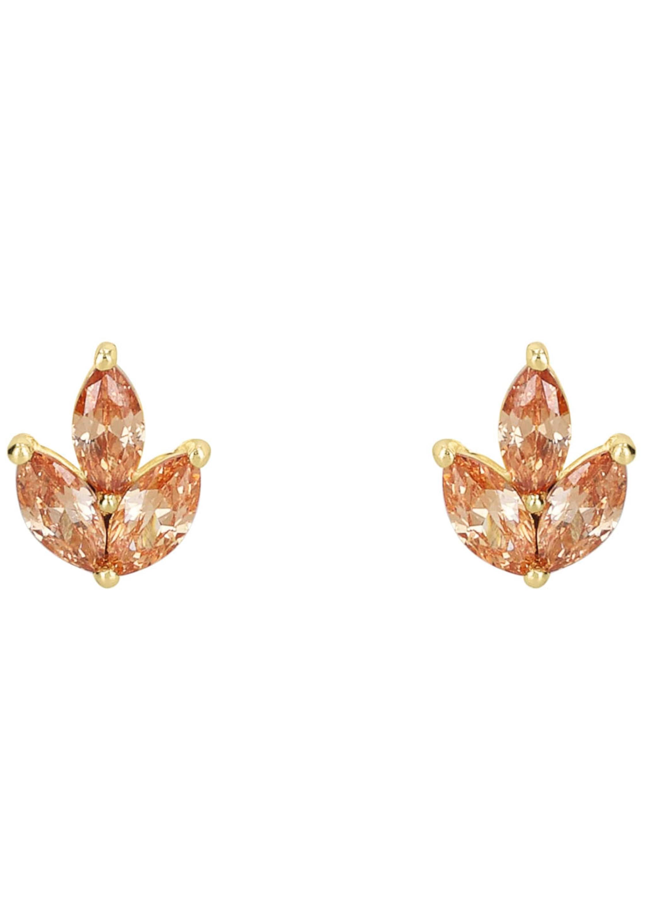 AMOR Earrings 'Amor Paar' in Orange: front